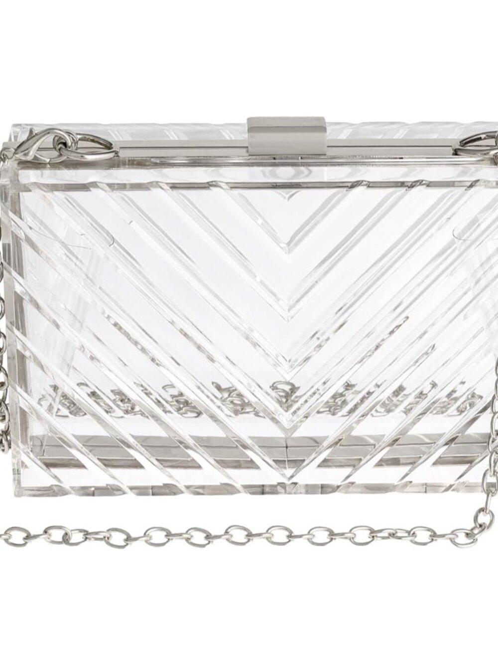 Clear Purses For Women Acrylic Clear Clutch Bag Stadium Approved